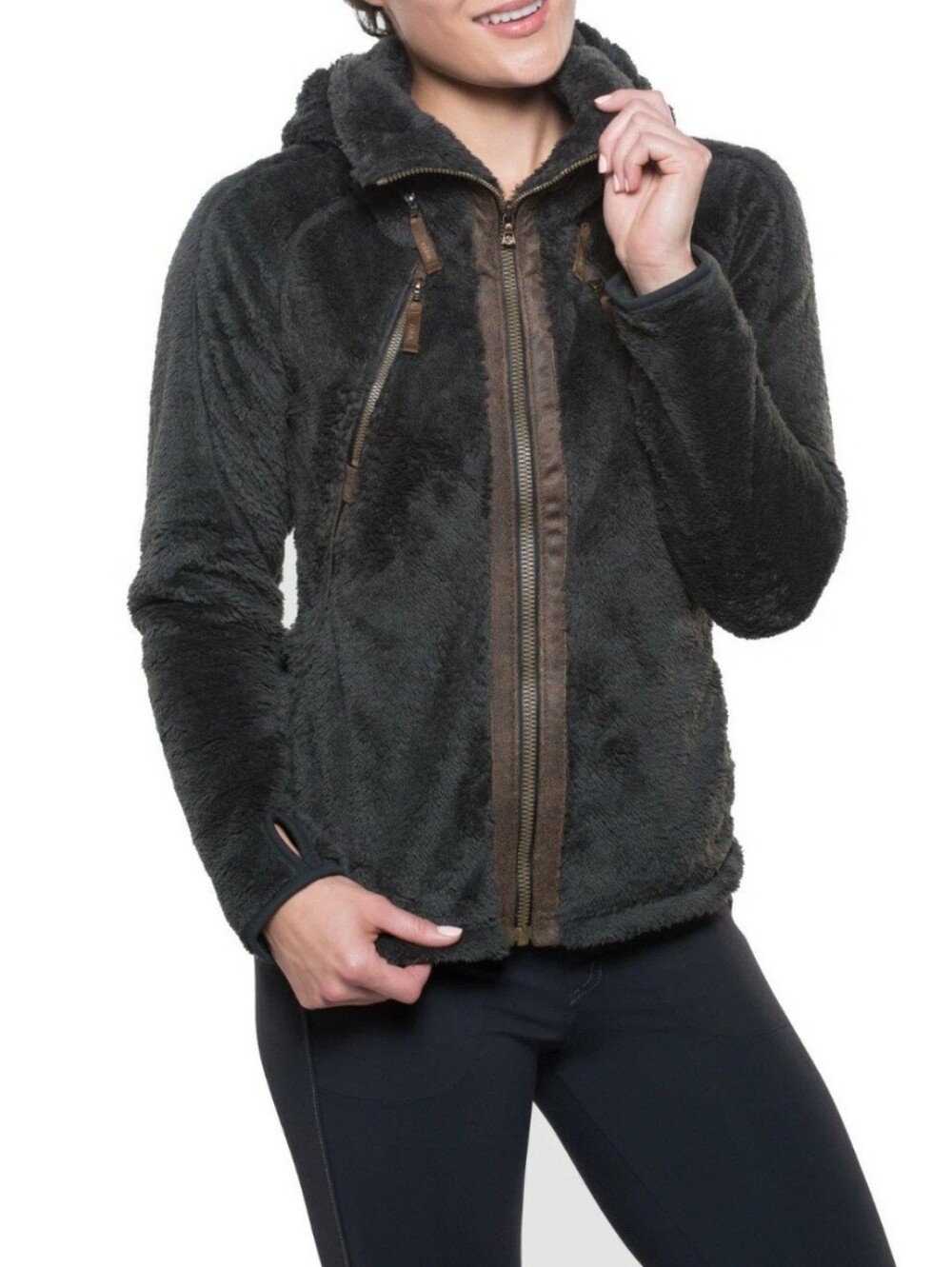 KÜHL Flight Jacket womens large sherpa cozycore outdoor gorpcore hiking camping